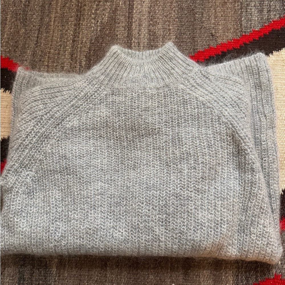COS Gray Turtleneck Sweater